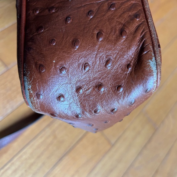 Dooney & Bourke Brown Crossbody Bag with Ostrich Texture - Picture 6 of 6
